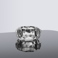 Vente flash - Boîte à bijoux en verre transparent cristallin - Organisateur de bijoux - Cadeau pour la décoration de la maison