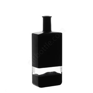 Botella de Vidrio Cuadrada Transparente de 500 ml para Whisky, Brandy, Ginebra y Vodka <span class=keywords><strong>Premium</strong></span>, Botella Vacía de Alta Gama para Licores - Product Image 2
