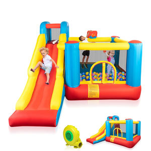 Château gonflable pour bébés et jeunes enfants, aire de jeux gonflable avec souffleur d'air, château gonflable à sauter et à glisser, adapté - Product Image 5