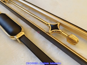 Balustres décoratifs en aluminium de type luxe de conception de garde-corps d'escalier ornemental de style moderne - Product Image 5