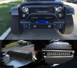 Barra LED Delgada de 2 Filas y 12 Pulgadas de Perfil Bajo para Parachoques Delantero con Cabrestante, Barra Auxiliar de Conducción para UTV Can-Am Defender - Product Image 3