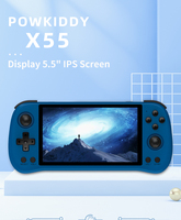 Nouvelle console de jeu portable Powkiddy X55 2025, écran de 5,5 pouces, système Linux, RK3566, prend en charge PS1, lecteur de jeux portable