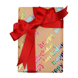 Venta al por mayor 80g cumpleaños Día de San Valentín papel Kraft 43*300cm regalo de lujo embalaje personalizado rollo de papel de regalo - Product Image 1