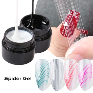 <span class=keywords><strong>Vernis</strong></span> à ongles en gel UV pour dessin au trait, design DIY, noir et blanc, <span class=keywords><strong>vernis</strong></span> effet toile d'araignée et liner de peinture avec colle UV effet soie pour manucure - Product Image 1