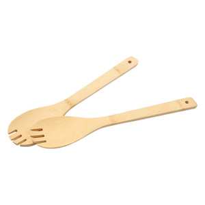 Louche à soupe en bambou de trois pieds, 2 pièces, spatule de cuisine résistante à la chaleur pour ustensiles de cuisine - Product Image 4