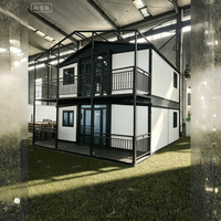 Rumah Kontainer Villa Prefabrikasi Sayap Ganda yang Dapat Diperluas