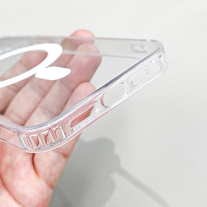 <span class=keywords><strong>Cargador</strong></span> inalámbrico magnético transparente caja <span class=keywords><strong>original</strong></span> espacio transparente TPU fundas de teléfono móvil para iPhone16 15 14 13 - Product Image 5