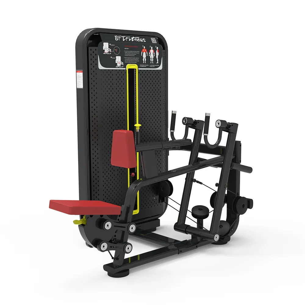 Vente en gros d'équipement de gymnastique commercial professionnel Fitness Pin Loaded Back Exercise Seated Row Machine