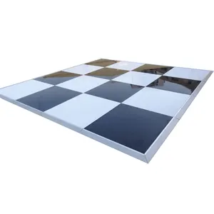 Checker board used portable wooden dance floor for sale