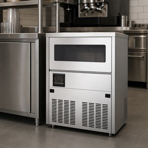 Machine à glaçons commerciale populaire pour restaurants et cafés, refroidie par air, automatique, en acier inoxydable, pour les entreprises - Product Image 1