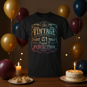 Camiseta vintage de edición limitada del 1964 para cumpleaños de 61 años, elaborada a la perfección - Product Image 3