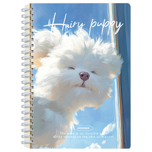 Quaderno a spirale quadrato con copertina fumetto, carino, formato A5, con pagine a righe orizzontali, spesso, per appunti e diario - Product Image 5