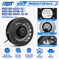 Ventilateur centrifuge de refroidissement AC pour armoire d'onduleur VFD R2E180-CA91-18 230V 180mm 2800RPM pour ventilation de convertisseur de fréquence