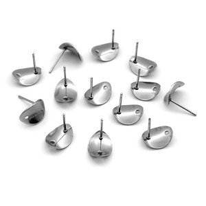 Base de boucles d'oreilles pendantes en acier inoxydable avec connecteurs de trou pour la fabrication de bijoux <span class=keywords><strong>à</strong></span> bricoler soi-même fournitures d'accessoires - Product Image 2