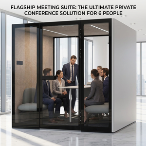 Cabina Acústica Premium de 3.ª Generación para 6 Personas, Aleación de Aluminio XL, Insonorización de 30dB, Sala de Reuniones, Ventilación de 560m³/h, Iluminación LED para Oficina - Product Image 1