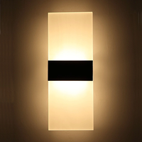 Applique murale LED haut et bas pour chambre à coucher à la maison lampe décorative chevet d'hôtel