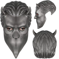Masque d'Halloween 2026 – Création originale en latex pour performance, masque de tête Ghoul inconnu, Ghost B.C. pour Noël, Pâques, anniversaires
