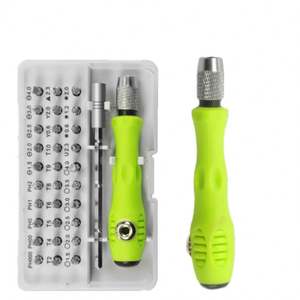 Jeu de tournevis multifonctionnel de précision 32 en 1, outil ménager pour le démontage et l'assemblage, embout en plastique galvanisé compatible OEM - Product Image 1