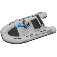 RIB330B rigide en fibre de verre bateau gonflable pvc/hypalon matériel bateau de pêche radeau bateau outmotor avec CE à vendre