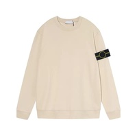 Pull classique oversize en coton 100% uni, style décontracté et tendance, pour homme, collection 2026