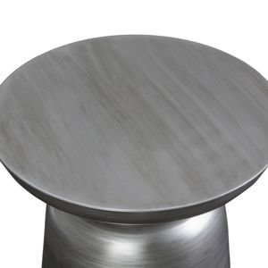 Meuble élégant de table en métal argenté DB Toby - Product Image 5