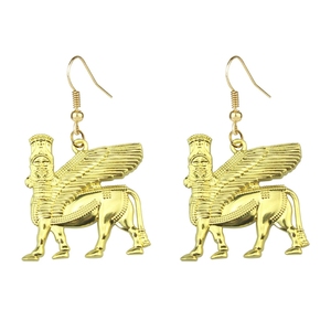 LamaLamma Classic Style Ashur Pendentif Collier Taureau Ailé Lamassu Divinité Assyrienne Protectrice en Perle en Alliage de Zinc pour Femmes Hommes - Product Image 6