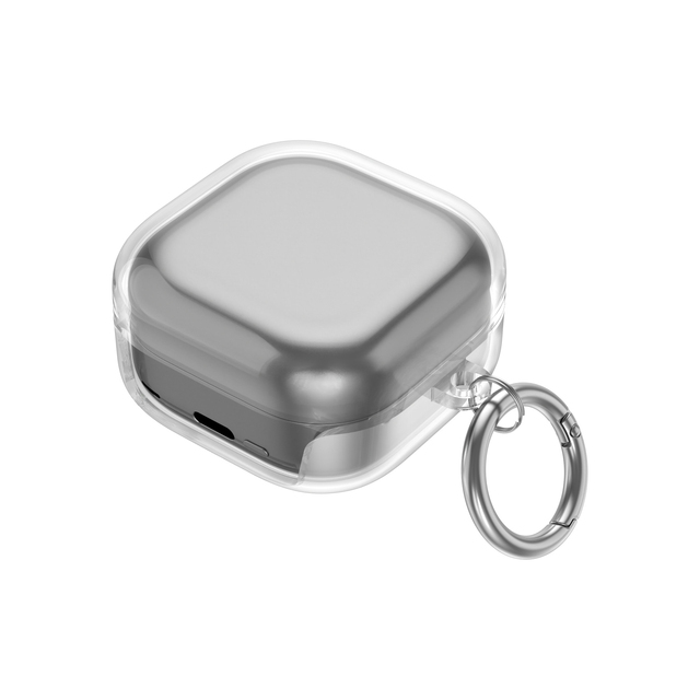 New Custom Clear TPU Earphone Cover Case for Samsung Galaxy Buds 4 4 Pro with Ring Transparent Protective Earbuds Case