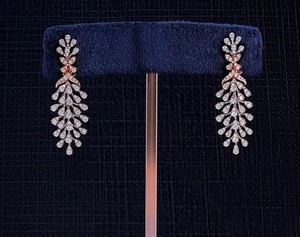 Best Quality Moissanite Engagement <b>Earrings</b> For Women Designed For Engagement Ceremonies Wedding Functions For Sale - Product Image 1