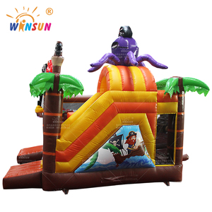 PVC nhỏ <span class=keywords><strong>Inflatable</strong></span> nhà bị trả lại bouncy thương mại <span class=keywords><strong>Inflatable</strong></span> cướp biển Combo - Product Image 4