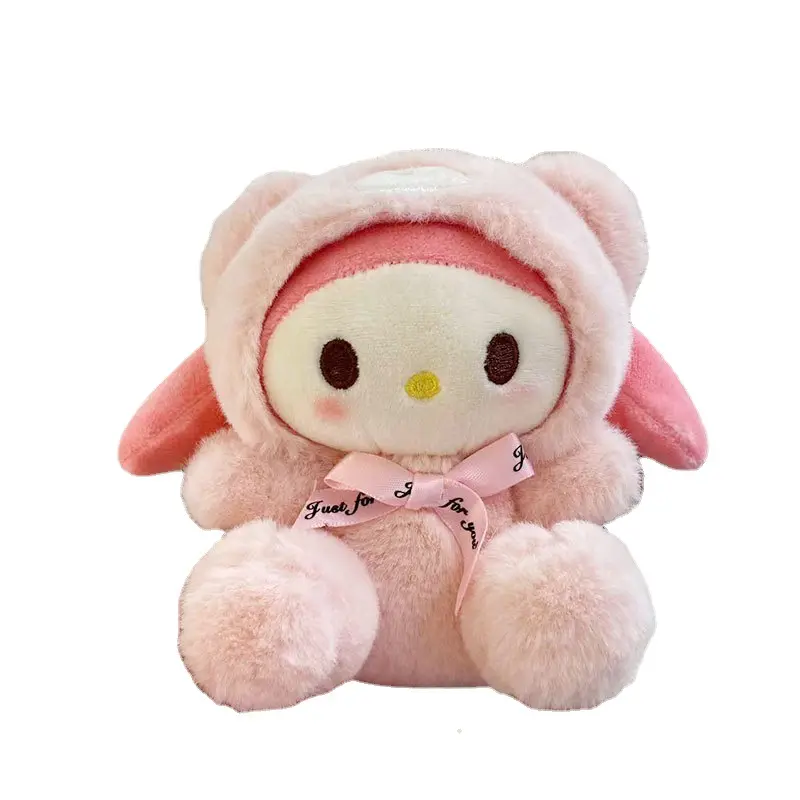 Stokta sanrio peluş kolye anahtarlık bebek süsleri Cinnamoroll bebek cinnamoroll bebek kızların hediyeler peluş oyuncak