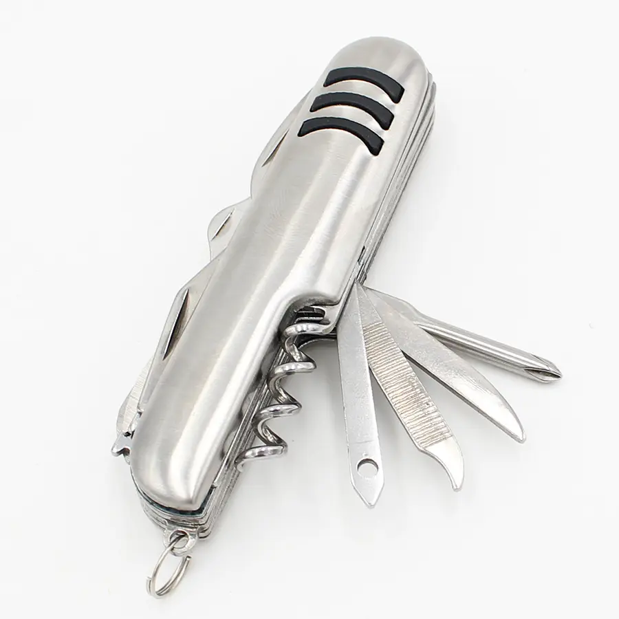 Multi Tool Knife 11in1 Folding Pocket Stainless Steel Outdoor Camping Portable