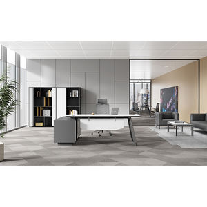 Mobilier de bureau en bois moderne de haute qualité PDG de luxe en forme de L bureau modulaire bureau de direction - Product Image 2