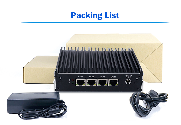Cele-ron J3160 Mini PC 4 LAN Ports Pfsense Firewall Hardware DDR3