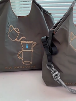 Sac à provisions réutilisable grande capacité broderie artisanat nouveau Style mode Portable bas quantité minimale de commande prix usine logo personnalisé conception sac