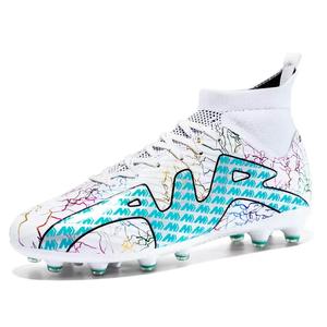 Chaussures <span class=keywords><strong>de</strong></span> football <span class=keywords><strong>pour</strong></span> hommes <span class=keywords><strong>de</strong></span> haute qualité, personnalisées, portables, antidérapantes, 2025, à tige haute, avec semelle à crampons, nouveau design, chaussures <span class=keywords><strong>de</strong></span> football d'équipe - Product Image 5