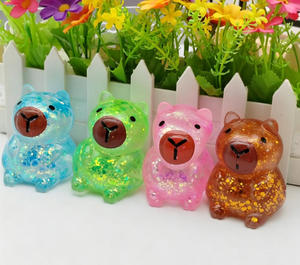 Wholesale Custom Cute Pointed Ears Monster Squishy <b>Toy</b> <b>Soft</b> TPR Glitter Filled Squeeze <b>Elf</b> Bunny Unisex All Ages for Stress - Product Image 2