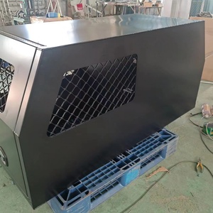 HERUI HRC-1 Customizable Size Aluminum Gullwing Canopy Portable Waterproof <b>Camping</b> Combo Jack 2 Compartments Lockable Tool <b>Boxes</b> - Product Image 2