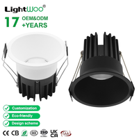 Spot LED COB 12W 18W orientable anti-éblouissement pour intérieur, plafonnier encastré moderne, éclairage européen pour bureau et magasin