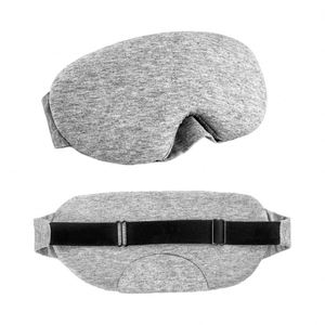 Masque de sommeil de voyage personnalisé en coton tricoté de haute qualité, super doux, avec bande élastique réglable, pour la santé des personnes - Product Image 1