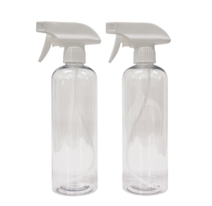 28/410 neck 500ml 16oz PET Plastic Round Shape transparent trigger mist spray Bottle