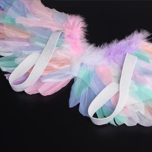 Ali di piume colorate puntelli per medicazione di Halloween ali d'angelo arcobaleno spettacolo di <span class=keywords><strong>fata</strong></span> per bambini regalo principessa per bambina - Product Image 4