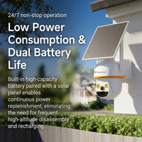 Cámara PTZ BG30 3MP con Energía Solar 4G para Exteriores, Batería de 6000mAh, Bajo Consumo, Grabación Continua 24H, Visión Nocturna Humana, Nube