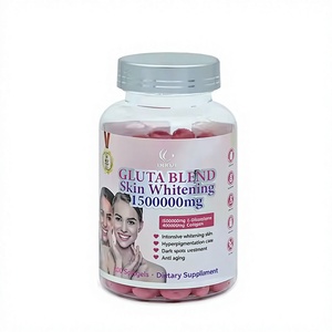 Suplemento dietético OEM calidad ingrediente sanitario gluta softgels suplementos de colágeno 1500000mg blanqueamiento de la piel softgel - Product Image 1