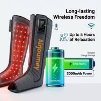 Bottes de récupération électriques à lumière rouge LED, sans fil, personnalisables, 3 modes, USB, pour la circulation sanguine des pieds, masseur chauffant pour jambes et mollets, à air comprimé