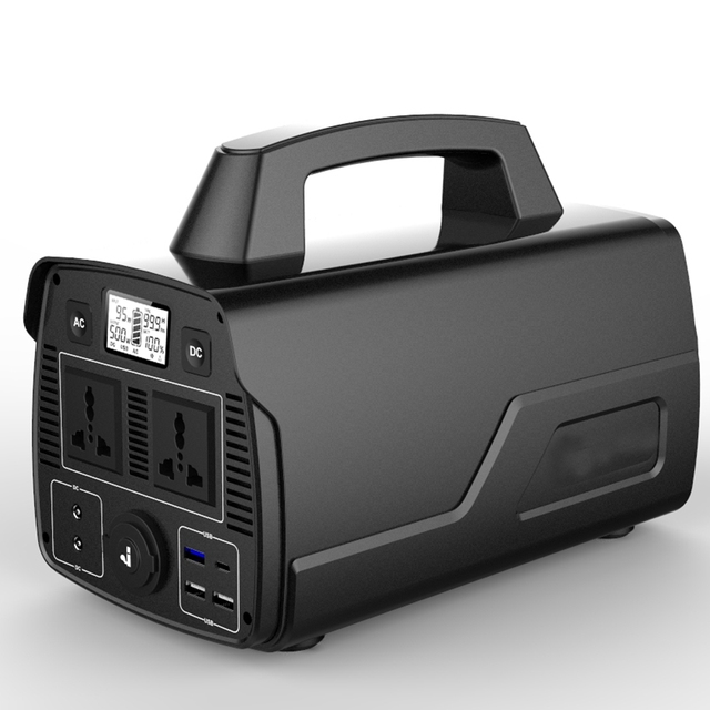 EXLIPORC Portable Rechargeable Power Station 500W 1000W Solar MPPT Lithium Pure Sine Wave Home Energy System