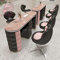 Table de manucure moderne de luxe en métal avec rangement, mobilier de salon de manucure pliable portable, plusieurs couleurs au choix