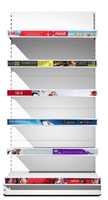 Écran LED numérique TOA pour étagères, affichage P1.875, écran vidéo publicitaire pour supermarchés et magasins de détail