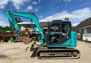 Excavadora de orugas usada Kobelco SK85 mini, barata, de segunda mano japonesa, marca famosa, buena calidad, con orugas móviles. - Product Image 6