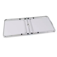 Table pliante d'extérieur, table de promotion d'entreprise simple et portable, table pliante en alliage d'aluminium pour pique-nique et promotion