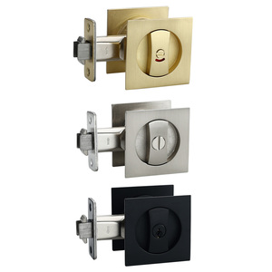 Chải vàng sự riêng tư nhập vuông Pocket <span class=keywords><strong>Door</strong></span> Lock trượt Pocket <span class=keywords><strong>Door</strong></span> Lock - Product Image 4